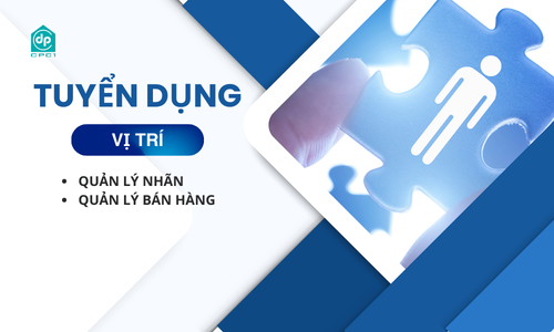 Thông báo tuyển dụng Quản lý nhãn và Quản lý bán hàng 
